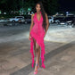 Pink Fashion Elegant Sexy Strapless Sleeveless Long Chiffon Ball Gown Holiday Birthday Party Dress Evening Dress Prom Dress nv3952