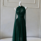 NiceVestidos - Robe longue fluide en mousseline à bretelles NV6085