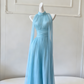 NiceVestidos - Robe longue fluide en mousseline à bretelles NV6085