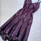 Purple Vintage Fashion Elegant Exquisite Beading Spaghetti Strap Long Chiffon Ball Gown Evening Dress Party Dress nv3586