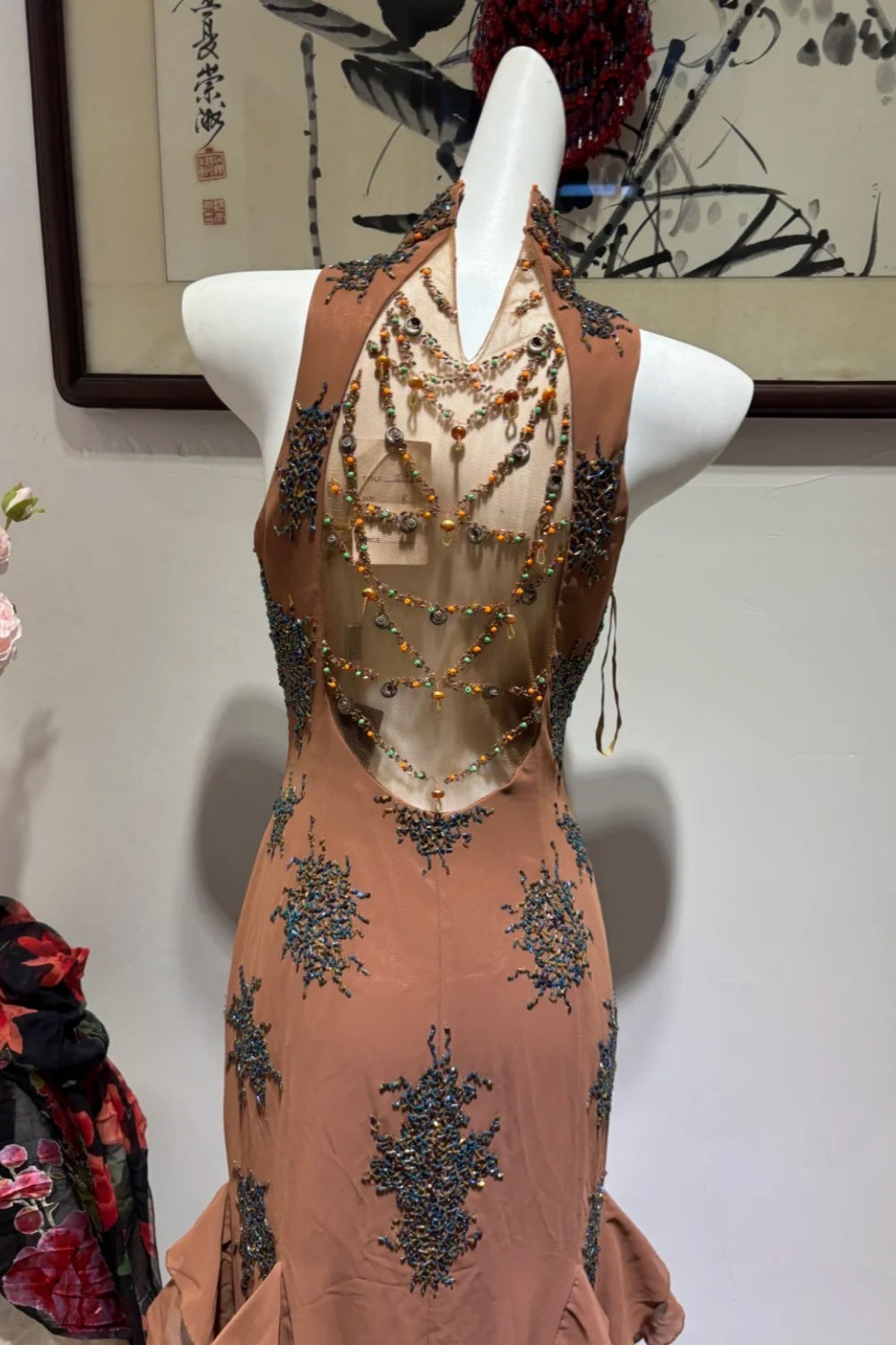 Robe longue de soirée rétro NV6443