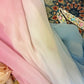 Blue rainbow beaded long chiffon mermaid ball gown evening dress party dress nv4318