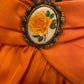 Orange Vintage Rose Elegant short Birthday Dress Party Dress Homecoming Dress Cocktail Dress nv4533