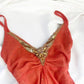 Orange Sequin Vintage Fairy Princess Asymmetric Chiffon Homecoming Dress nv4537