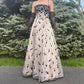 🖤Vintage Gothic Style Layered Chiffon Floral Ball Gown Satin Tulle, Ball Gown Evening Gown Party Dress nv4255