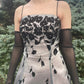 🖤Vintage Gothic Style Layered Chiffon Floral Ball Gown Satin Tulle, Ball Gown Evening Gown Party Dress nv4255