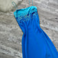 Light blue y2k sequins flowing mini short/long chiffon homecoming dress prom dress evening dress birthday party dress banquet dress nv4565