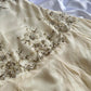 Ivory Beaded Long Chiffon Dress Party Dress Ruffled Evening Dress Ball Gown  nv4579