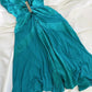 Blue Vintage Fairy Short Satin Homecoming Dress Party Dress Birthday Dress Prom Dress nv4541