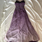 ✨💞Magnifique et élégante robe rétro dégradée violette perlée à la main charmante robe de bal longue en mousseline de soie princesse nv5379