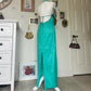 Blue vintage beaded mermaid sequined halter long prom dress evening gown party dress nv4242