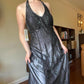Black/Burgundy Vintage Fashion Exquisite Beading Elegant Backless Long Satin Tulle Formal Prom Dress Evening Gown Party Dress nv3743