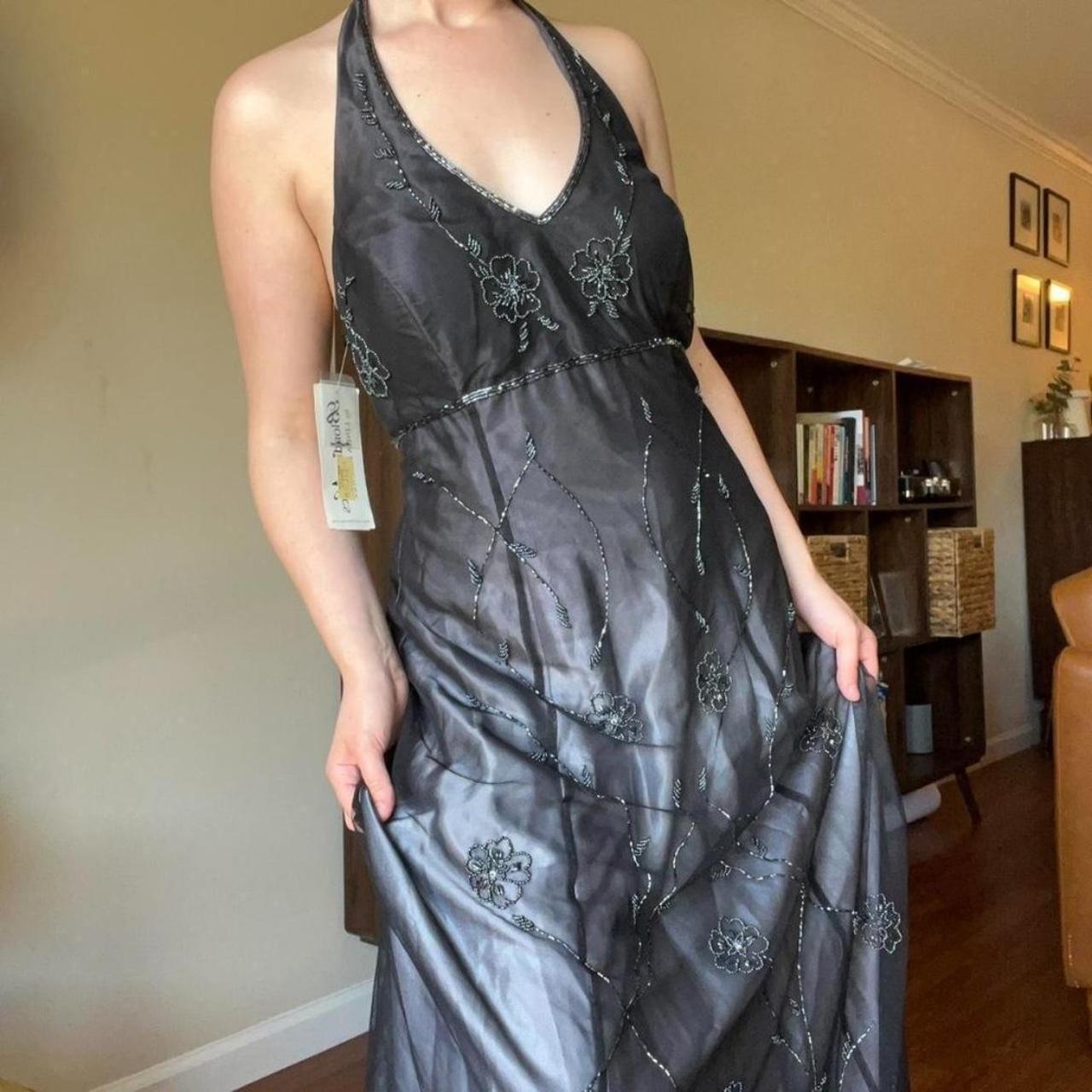 Black/Burgundy Vintage Fashion Exquisite Beading Elegant Backless Long Satin Tulle Formal Prom Dress Evening Gown Party Dress nv3743
