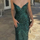 Women's green fashion formal prom gown nv5339