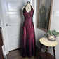 Black/Burgundy Vintage Fashion Exquisite Beading Elegant Backless Long Satin Tulle Formal Prom Dress Evening Gown Party Dress nv3649