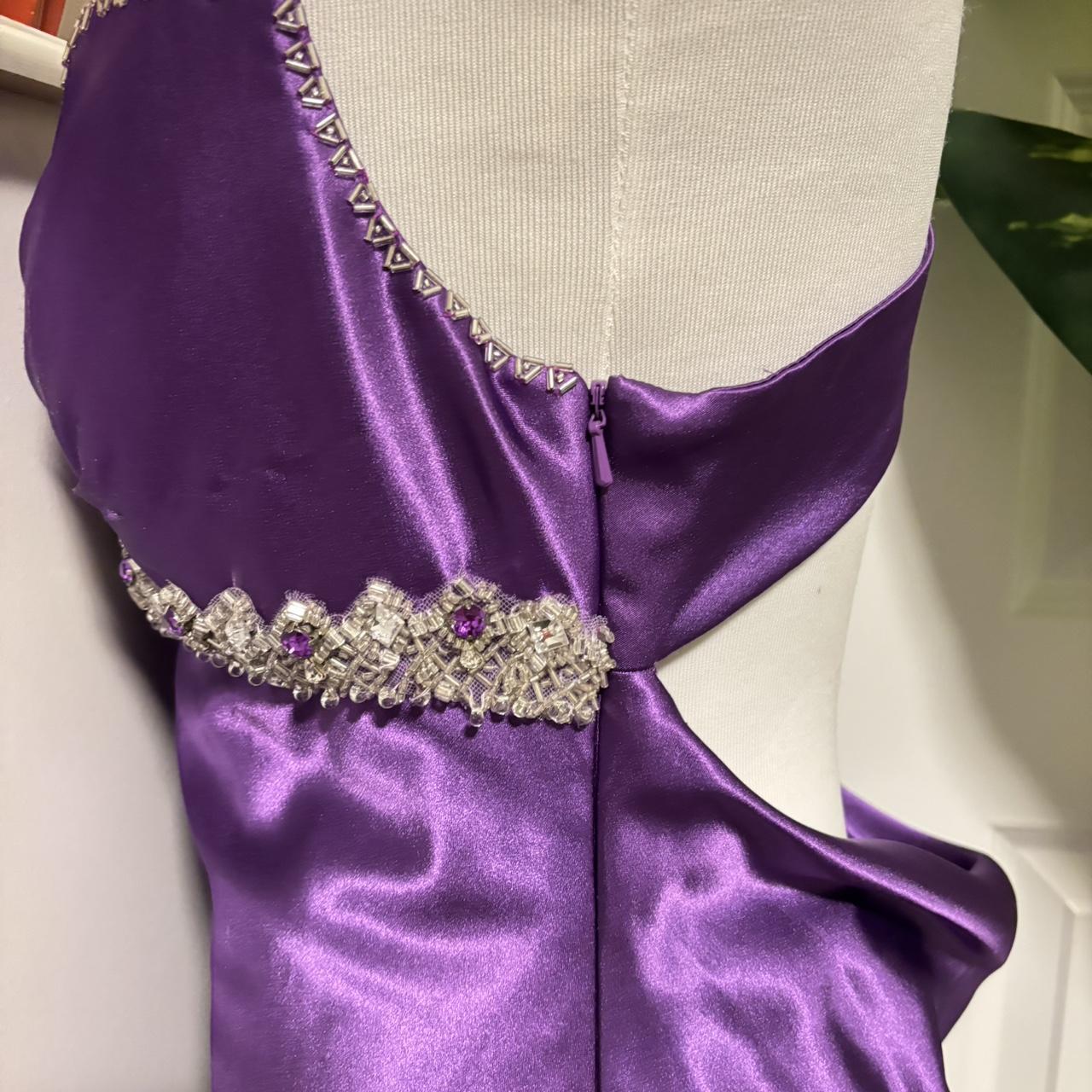 Purple vintage fashion exquisite beaded long satin floor-length ball gown, evening dress, party dress nv3704