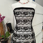 Black Nude Vintage Elegant Layered Lace Long Off Shoulder Bustier Lace Ball Gown Evening Gown Party Dress Prom Gown nv4248