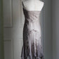 🧚🏼‍♂️Warm grey vintage y2k fairy homecoming dress boho floral beaded embroidered backless prom dress evening dress party dress wedding guest dress nv4405
