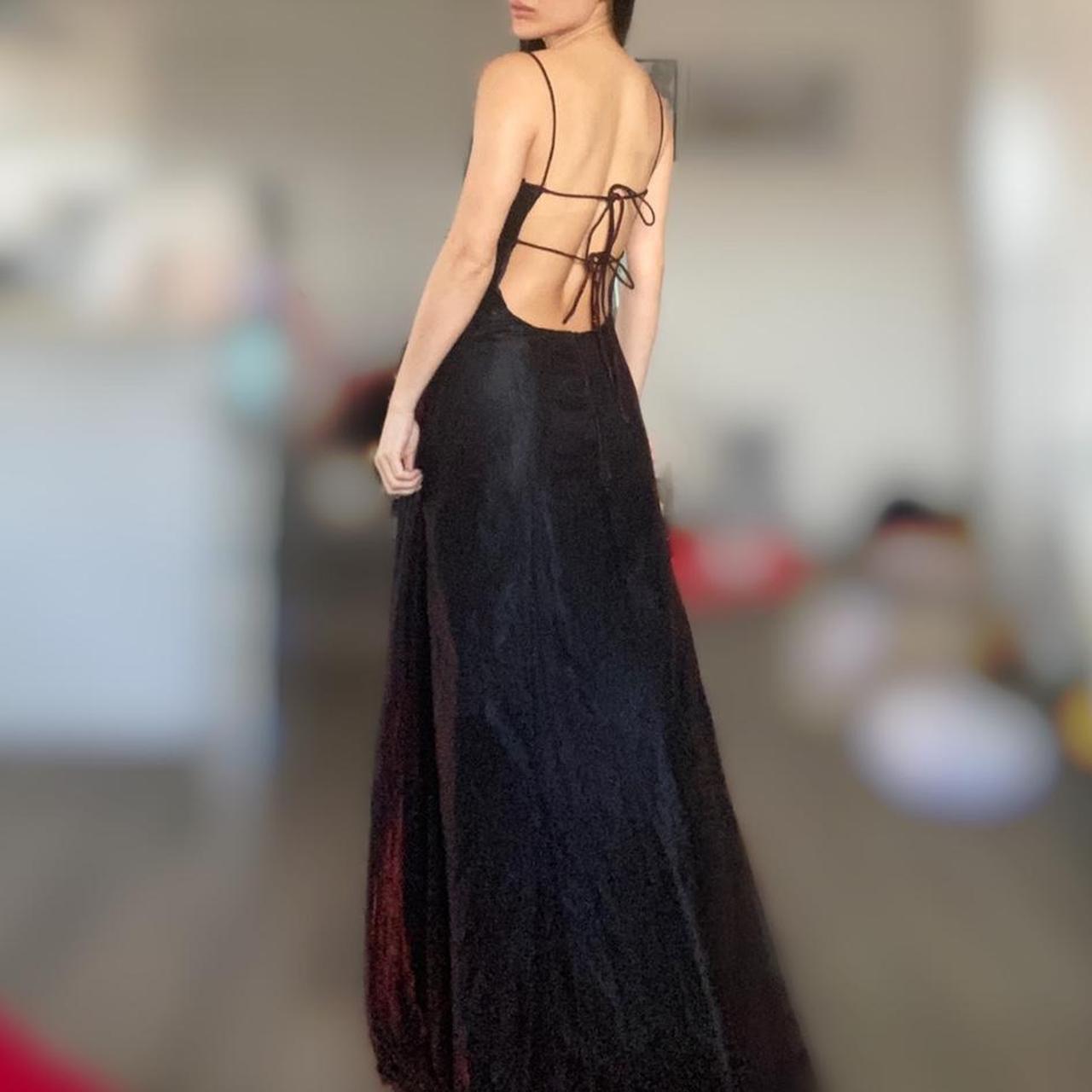 Red Black Shiny Elegant Delicate Rhinestone Beads Retro Elegant Lace Long Tulle prom dress Evening Dress Party Dress nv3808