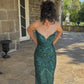 Women's green fashion formal prom gown nv5339