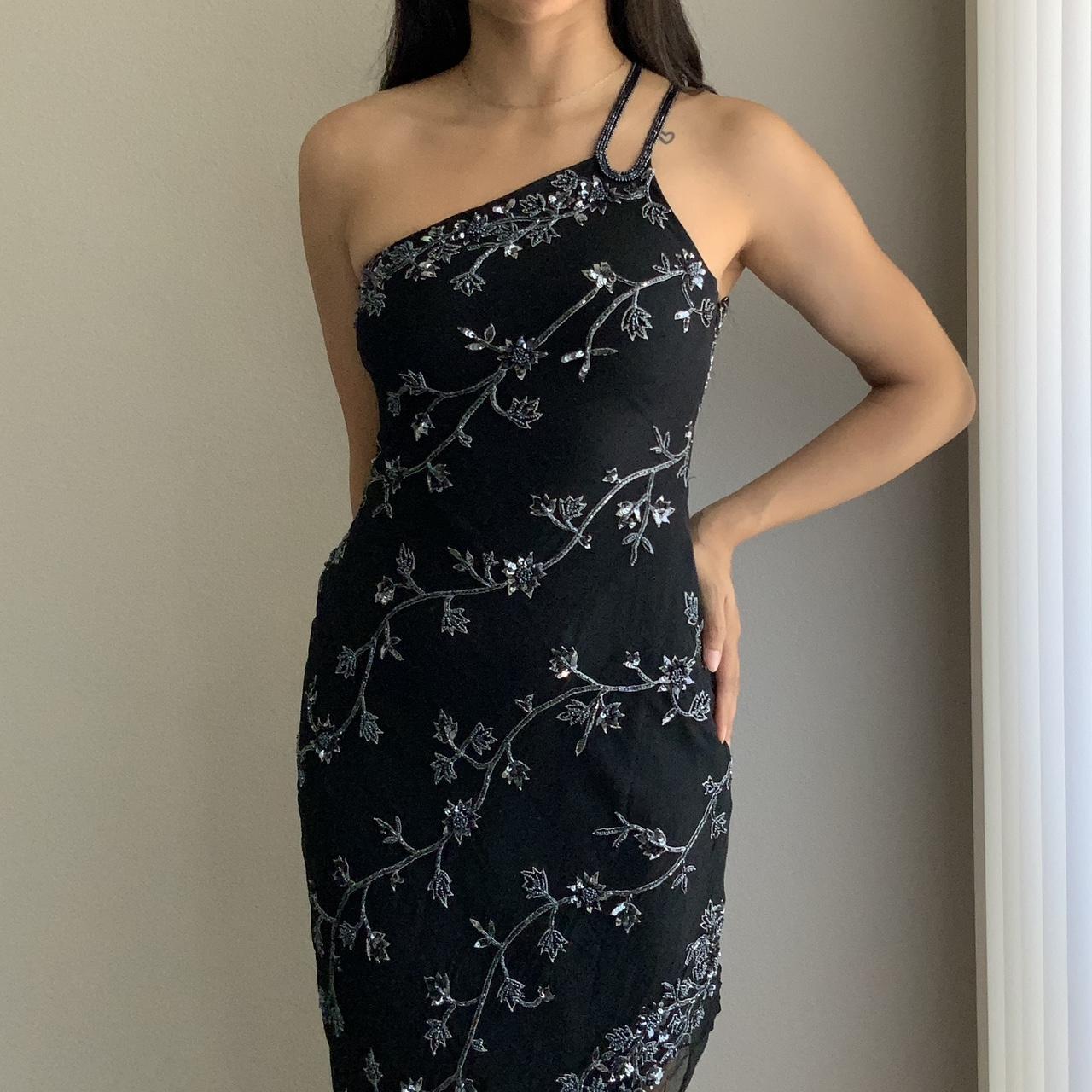 Brown/Black Fashion One Shoulder Exquisite Beading Long Chiffon Ball Gown Evening Dress Party Dress nv3661