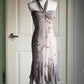 🧚🏼‍♂️Warm grey vintage y2k fairy homecoming dress boho floral beaded embroidered backless prom dress evening dress party dress wedding guest dress nv4405