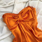Orange Vintage Rose Elegant short Birthday Dress Party Dress Homecoming Dress Cocktail Dress nv4533
