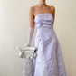 Light Purple Vintage Elegant Exquisite Floral Beading Long Satin Tulle Ball Gown Evening Dress Birthday Party Dress Prom Dress nv4001