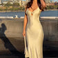 Sexy Mermaid White Spaghetti Straps Prom Dress Birthday Outfits nv1653