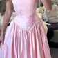 Pink Elegant Beautiful Charming Long Exquisite Appliquéd Long Satin Wedding Party Dress Prom Dress Evening Dress Party Dress Prom Dress nv3999