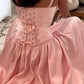 Pink Elegant Beautiful Charming Long Exquisite Appliquéd Long Satin Wedding Party Dress Prom Dress Evening Dress Party Dress Prom Dress nv3999
