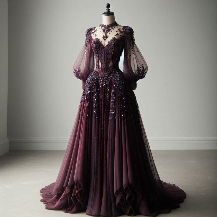 NiceVestidos - Robe de fantaisie violette NV6066
