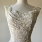 Ivory White Elegant Fashion Exquisite Beading Long Lace Ball Gown Evening Dress Party Dress nv3635