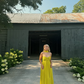 Yellow green fashion simple elegant tube top off shoulder long chiffon ball gown party dress evening dress with scarf nv2420