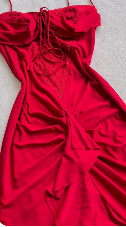 Red Elegant Beautiful Charming Long Chiffon Exquisite Beaded Ball Gown Evening Gown Party Dress Prom Dress nv3994