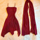 Red Sparkling Beaded Short Chiffon Homecoming Dress Birthday Dress Prom Dress nv4509