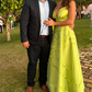 Green Satin V Neck Prom Dress A Line Evening Gown nv1162