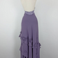 NiceVestidos--Vintage Lavender Purple 3D Floral Halter Deep V Asymmetric Ruffled Long Gown NV5908