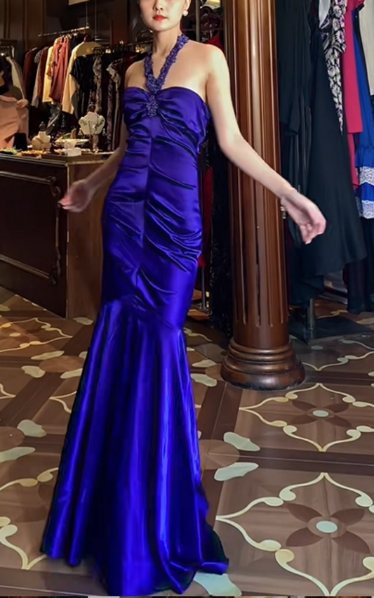 Robe longue de soirée rétro NV6441