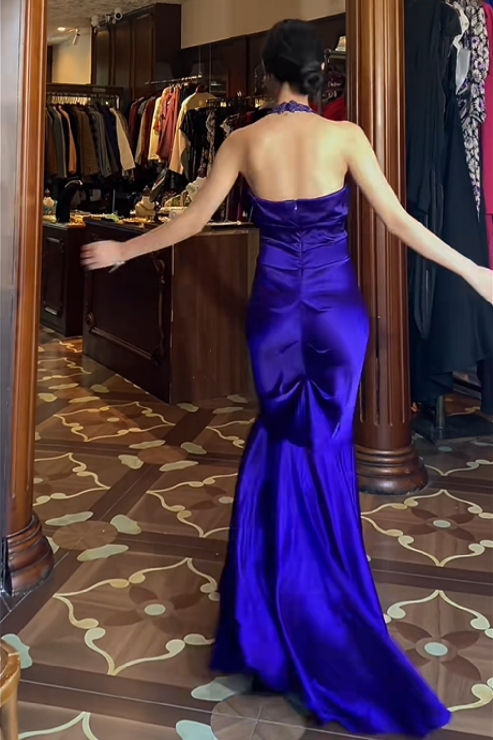 Robe longue de soirée rétro NV6441
