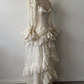 NiceVestidos - Robe de bal à manches longues, longue et exquise, en dentelle NV6031