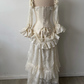 NiceVestidos - Robe de bal à manches longues, longue et exquise, en dentelle NV6031