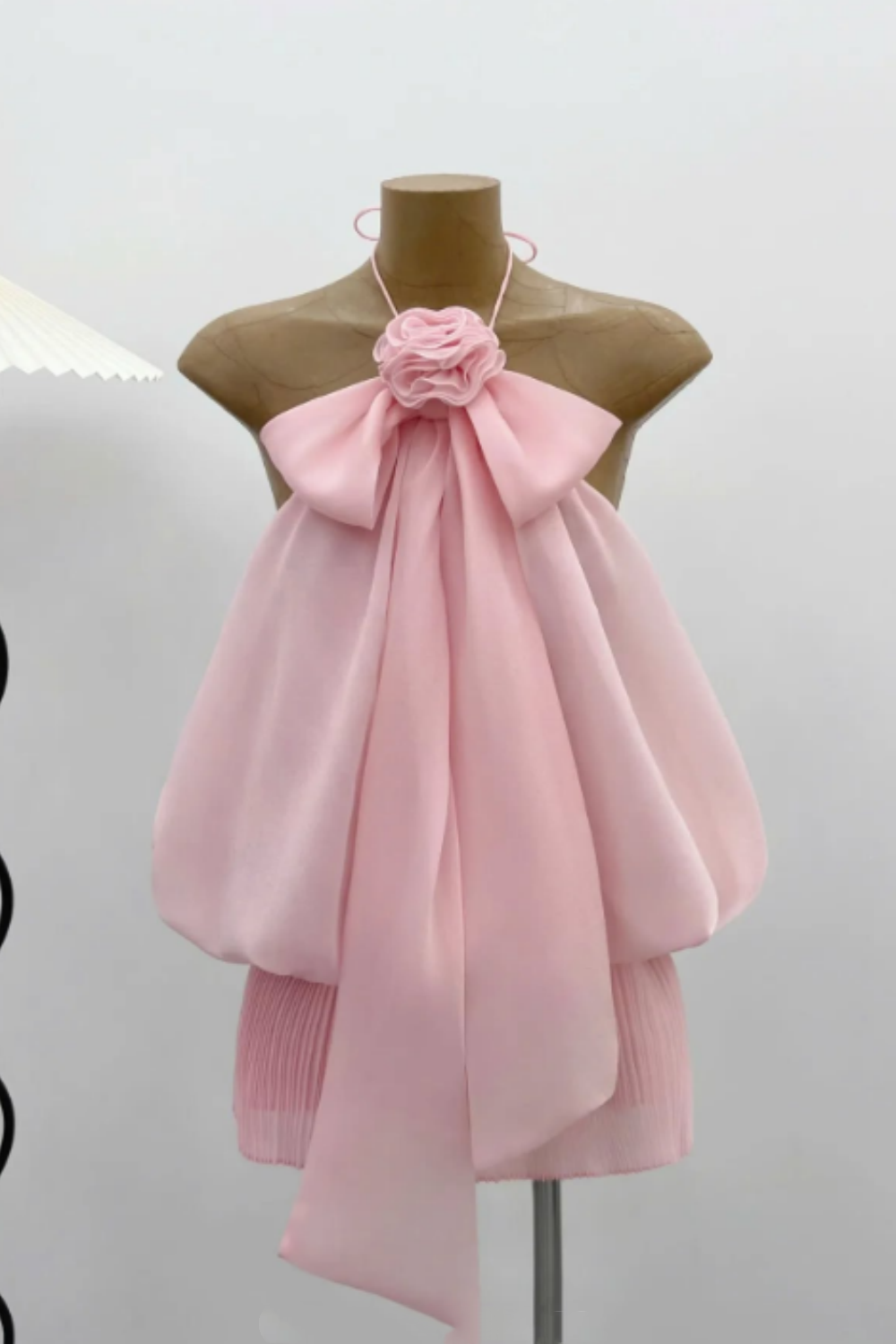 Robe de soirée courte en mousseline de soie, motif floral délicat, couleur champagne, robe de fête d'anniversaire, nv4104
