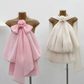 Robe de soirée courte en mousseline de soie, motif floral délicat, couleur champagne, robe de fête d'anniversaire, nv4104
