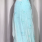 NiceVestidos - Robe de bal vintage, robe de soirée bleue élégante et raffinée, ornée de perles. NV5983