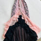 Pink fashion elegant backless halter exquisite lace A-line long prom dress evening gown party dress nv3884