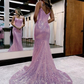 Trumpet/Mermaid Sequins Sweetheart Sleeveless Court Train Corset Dresses nv1076