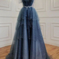 blue prom dresses ball gowns evening dress nv55