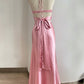 Pink fashion elegant sling bow backless design long ball gown evening dress dress birthday party dress nv1648
