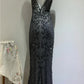 Robe longue de soirée rétro NV6450